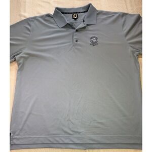 FJ FOOT JOY MENS SHORT SLEEVE POLO SHIRT Winters Run Golf Club Logo 2XL‎